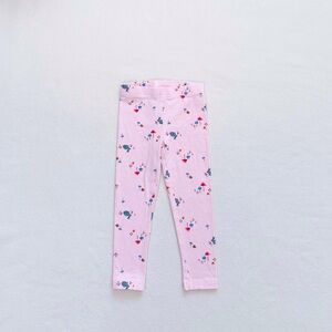 3/$25 Carter’s Toddler Girl Bunny Leggings Pink Blue Cotton Stretch Pants 2T